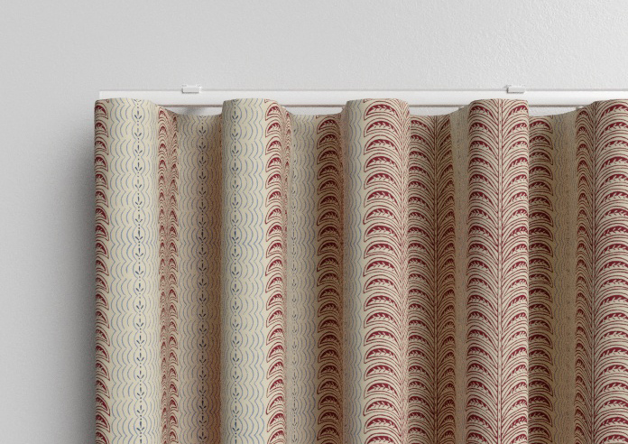 Land & Shore Fintra Stripe, Red Blue - Made to Measure Curtains - Image 13